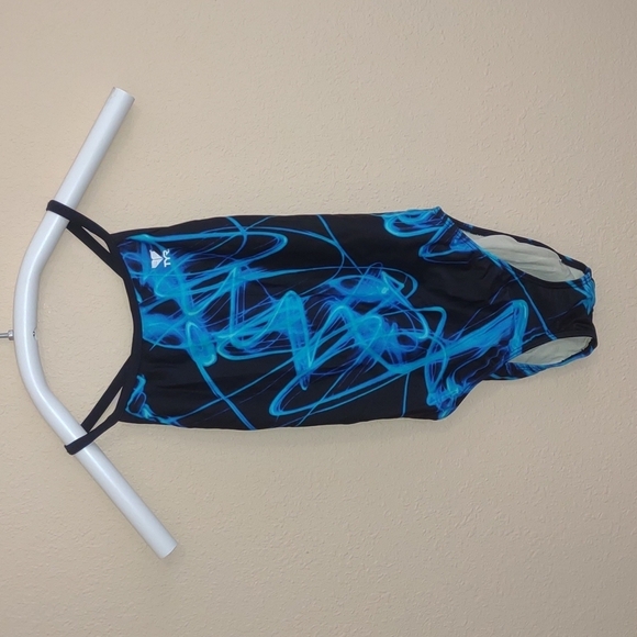 TYR Blue and Black Competition Swimsuit - Picture 1 of 8